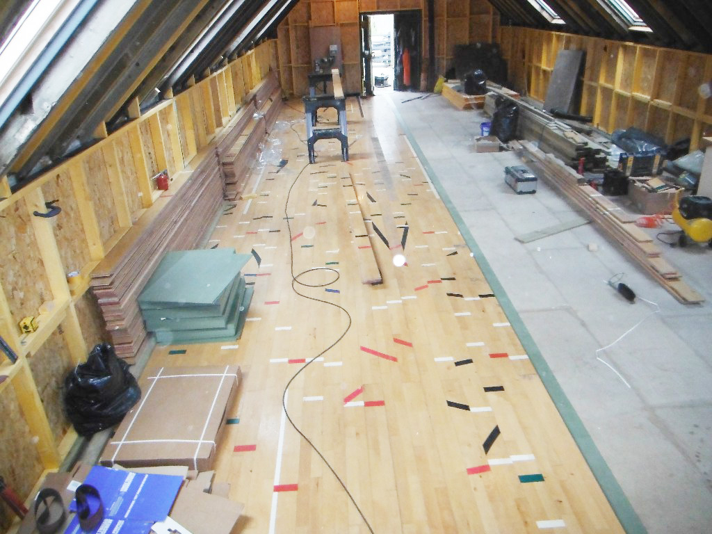 2/3 across the floor now.