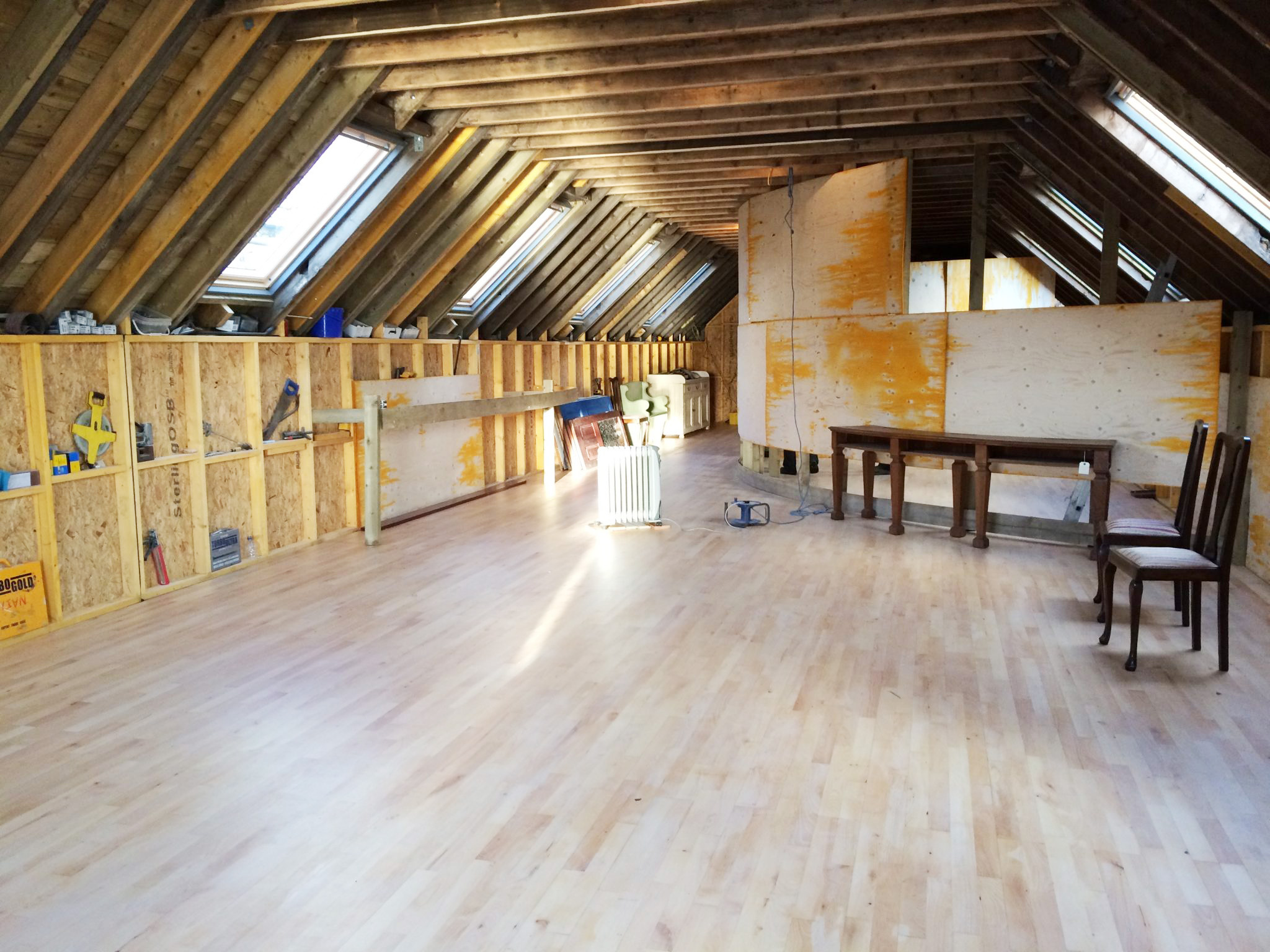2/3 across the floor now.