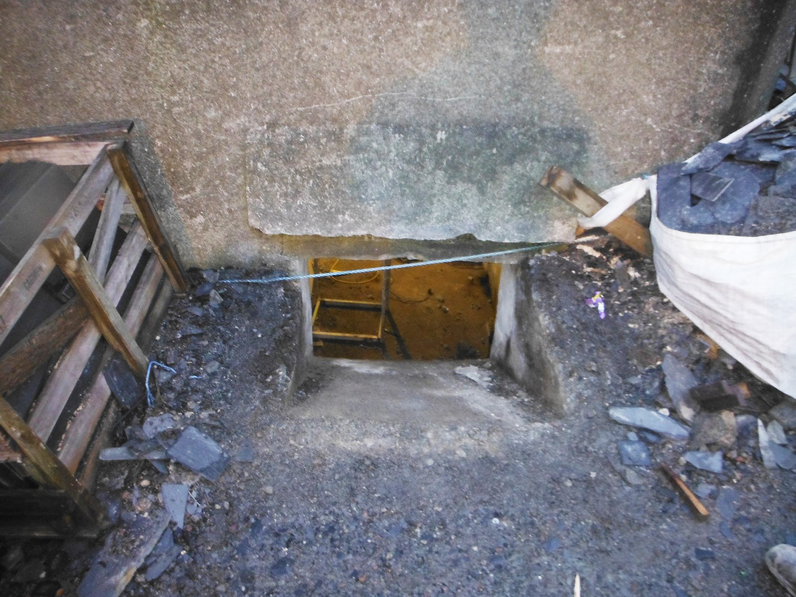 One of the hoppers was uncovered. Now a reasonable amount of natural light could get in by using a 